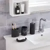Conjunto de Suprimentos de Banheiro de Resina Star Hotel Diversos Quarto de Hóspedes Banheiro de Mármore Conjunto de Cinco Peças para Higiene Pessoal