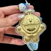 Lingote de Oro Puro 999 Dios de la Riqueza Gato de la Suerte Hello Kitty Gato Cadena de Teléfono Dorada Llavero Colgante para Bolso