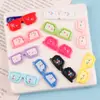 Acessórios de Óculos Pequenos Engraçados de Resina Versátil Desenho Animado Acessórios de Cola de Creme Material DIY Patch para Tiara de Cabelo Grampo de Cabelo Feito à Mão