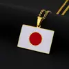Collar Colgante Geométrico Japonés de Acero Inoxidable Transfronterizo para Hombres y Mujeres Moda Estilo Casual Joyería Personalizada con Goteo de Aceite Cadena para Suéter