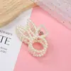 Pin de Perla Estilo Coreano Lazo de Corazón Pin Geométrico Pin de Tiburón Pasador Accesorio para el Cabello Accesorio de Perla para el Cabello Red