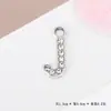 Acessórios de Pingente de Letra com Strass Cruzado Europeu e Americano Moda Elegante Versátil Pingente de Liga Material para Acessórios de Joias DIY