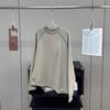 0 ¡Su Ping! ¡Industria del ladrillo al aire libre! Camiseta básica deportiva de manga larga con cuello redondo y costuras en contraste de colores para primavera y verano, de secado rápido, para hombre y mujer.