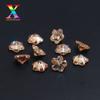 Circón de ciruela color champán de calidad 5A, circonita puntiaguda de cinco puntas en forma de ciruela de alta calidad, gema sintética CZ, piedra desnuda