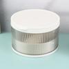 Caja de almacenamiento de cosméticos para el cuidado de la piel de vidrio rojo de red, caja de lápiz labial, joyería, máscara de escritorio, estante a prueba de polvo de gran capacidad al por mayor