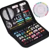 Kit de Costura, Bolsa de Costura, Herramientas y Accesorios Auxiliares de Costura para el Hogar, Juego Completo Incluyendo Alfileres, Dedales, Enhebradores y Descosedores