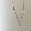 Collar Cadena Clavícula Galaxia Sueño Asteroide Saturno Perla Diseño de Nicho Sentido de Lujo Ligero Sensación de Alta Gama