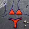 Biquíni Novo Europeu e Americano Colorido Sem Costas Sexy Pequeno Fresco Venda Direta da Fábrica