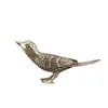Figura de Ave Urraca de Latón Puro, Pájaro Grande Realista, Artesanía Decorativa Vintage para Escritorio Entrada, Adorno Hecho a Mano, Pieza de Exhibición para Mascota de Té