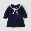 Vestido de Bebê, Estilo Primavera e Outono para Recém-Nascidos, Vestido Casual da Moda Classe A, Roupa de Outono, Vestido de Manga Longa, Fofo e Doce