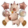 Conjunto de 10 Balões, Balões de Filme de Alumínio, Atacado Transfronteiriço Decoração de Festa de Aniversário Infantil Balões de Desenho Animado Atmosfera