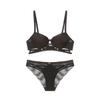 Sutiã push-up sexy da moda europeia e americana, sutiã feminino fino e grosso com alça cruzada e tamanho grande