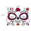 En Stock Al Por Mayor Nuevas Pegatinas de Tatuajes de Halloween, Pegatinas Faciales de Transferencia del Día de Muertos, Pegatinas de Tatuajes para Fiesta de Maquillaje, Transfronterizo