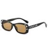 Gafas de sol cuadradas pequeñas de nuevo estilo, distintivas, con incrustaciones de diamantes, ins, simples, retro, parasol de alta calidad, gafas de sol lisas