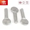 Fabricante Tornillo de Placa de Onda de Pulgar de Acero Inoxidable 304 Tornillo de Raqueta de Tenis de Mesa Cabeza Plana Tornillo Estándar Nacional