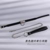 SM Sex Supplies Ring Collar Women's Collar Clavicle Chain Traction Rope com Chain Products Binding and Restraint Torture Tools