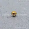 Campana maciza de latón al por mayor Campana sin sonido hecha a mano con cuentas Campana con patrón de cobre Accesorios para llaveros de joyería DIY