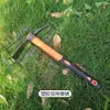 Azada pequeña para flores de jardín herramienta de azada-pico de doble propósito rastrillo de dientes de madera mango de madera verdura pino tierra jardín pequeña azada fábrica venta al por mayor