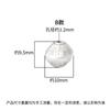 Nova Prata Pura 999 Retro Contas de Disco Voador Espaçadoras Geométricas Espaçadoras Contas DIY Pulseira de Cristal Pulseira Wenwan Acessórios de Prata