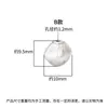 Nova Prata Pura 999 Retro Contas de Disco Voador Espaçadoras Geométricas Espaçadoras Contas DIY Pulseira de Cristal Pulseira Wenwan Acessórios de Prata