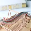 Hilo de Nieve de Cinta Mini de 3MM Cinta de Satén Transparente Cinta de Color Doble Cara Muñeca Hecha a Mano DIY Mini Accesorios
