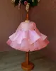 Vestido Tutu de Malha Lantejoulas Manga Longa para Meninas Europeias e Americanas 2025 Vestido Princesa Fofo Roupa de Performance para 1 Ano