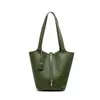 Bolsa de Mão, Bolsa de Ombro, Couro Genuíno de Camada Superior de Couro Bovino Feita Sob Medida, Grande Capacidade, Sensação de Alto Padrão, Bolsa Saco de Nicho para Mulheres