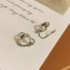 Versátiles Clip para Orejas en Forma de Corazón para el Viaje Diario, Aretes sin Perforación para Mujer, Elegantes Accesorios para Orejas en Forma de Corazón Color Durazno