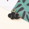 Série Preto e Branco Nuvem Cruz Gato Acessórios Pingente de Liga DIY Corrente de Celular Chaveiro Charme