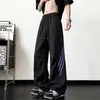 Pantalones Paracaidistas de Raya de Arco Desestructurados para Hombre, Pantalones Cargo Sueltos Finos de Secado Rápido para Verano, Pantalones Casuales de Pierna Ancha de Estilo Americano de Moda