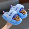 Pantuflas de Algodón para Niños Paw Patrol Otoño e Invierno Nuevas para Niños EVA Superficie de Cuero de Dibujos Animados Impermeables Zapatos de Algodón para el Hogar para Niños Pequeños