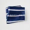 Traje de hombre pañuelo de cuadros pequeños venta al por mayor de fábrica moda poliéster accesorios de moda patrón de bordado vintage pañuelo de bolsillo ropa de hombre