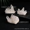 Natural White Crystal Crystal Cluster Ornamentos Crystal Cluster Raw Stone Energy Column Degaussing Venda por atacado Home Office Original Ornamentos Ecológicos