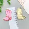 Chapéu Bota Pistol Head de Touro Cowboy Ocidental Lenço Liga de Liga de Zinco com Gotejamento de Óleo Acessórios de Joias DIY Pulseira Colar Pingente