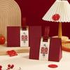 Caixa de Doces de Casamento Portátil, Caixa de Presente de Casamento e Noivado Estilo Chinês, Caixa de Doces Estilo Chinês para Celebração de 100 Dias, Caixa de Presente Portátil