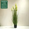 Plantas en maceta de lavanda y cola de zorro, plantas artificiales para paisajismo decorativo, flores artificiales de delfinio, flores artificiales para decoración de suelo de sala de estar