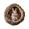Decorações de Natal Raccoon Buraco de Árvore Novo Modelo Transfronteiriço Enfeites para Pendurar na Árvore de Natal Enfeites Pequenos Acrílicos Impressos Planos 2D