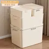 Caixa Organizadora para Uso Doméstico, Caixa Organizadora de Grande Capacidade sob o Guarda-Roupa ou Mesa no Quarto, Organizador Plástico Espessado e Conveniente para Armazenamento sob a Cama