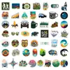 100 hojas/paquete naturaleza sin repetir parque al aire libre graffiti pegatinas impermeables decorativas patineta refrigerador Diario equipaje