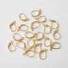 Venta caliente transfronteriza Gancho de oreja en forma de D Gancho de oreja ovalado Accesorios para joyería DIY Gancho francés dorado plateado Materiales para hacer pendientes
