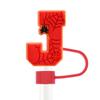 Série Criativa Nova de Halloween Cola Macia de PVC 10mm Tampa para Canudo Rolha de Poeira Acessórios de Decoração para Canudo DIY de Festa