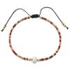 Pulsera de Amistad Tejida a Mano Kkbead con Perlas Naturales y Cuentas Japonesas Miyuki para Novias Estilo Ins