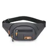 Bolsa de cintura de seda para hombre al por mayor, bolsa cruzada de lona para teléfono móvil, bolsa para herramientas y teléfono, bolsa para el pecho deportiva, cartera para teléfono de viaje