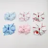 Presilhas de Cabelo Flor de Fita Canelada Personalizadas Atacado Acessórios de Cabelo Bordados com Fita Canelada Infantil Headwear Requintado de Princesa para a Parte de Trás da Cabeça