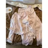Pijama Largo Rosa Dulce y Femenino para Mujer, Nuevo Estilo Primavera y Otoño 2026, Conjunto de Ropa de Casa de Pantalón Largo Estilo Simple y Relajado