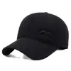 Gorra de Béisbol para Hombre de Edad Media y Mayor, Nueva de Invierno, Protección contra el Frío al Aire Libre, Protección para los Oídos, Calidez, Bordado, Gorra de Pico de Pato, Gorro de Algodón Engrosado con Terciopelo