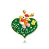 Broche de Navidad dibujos animados insignia de Navidad decoraciones insignia de Papá Noel y renos decoraciones para mochila accesorios