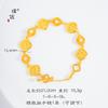 Tienda de oro con pulsera de loto auspicioso de perla dorada pulsera antigua colorida floreciente regalo de lujo ligero exquisito