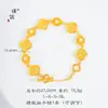 Tienda de oro con pulsera de loto auspicioso de perla de oro arena hebilla OT loto nueva pulsera china exquisita de lujo ligero para novia