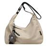 Bolsa Dumpling Monocromática Transfronteiriça para Mulheres Atacado Grande Capacidade Repelente à Água Simples Casual Versátil Bolsa de Ombro Bolsa Transversal Commuting